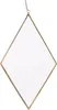 QUVIO Spiegel Diamantform schmal - Gold Produktbild-Vorschau 1