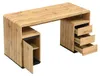 Schreibtisch mit Stauraum - MDF - Natur und Schwarz SERGUEI Produktbild-Vorschau 3