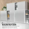 bümö Rollladenschrank office - 3 Ordnerhöhen - Griff: Produktbild-Vorschau 10