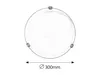Plafond verre 30 cm E27 1x60W verre blanc albâtre rond Voir les images du produit 2