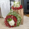 Weihnachtsdeko Beerenkranz Rot Festliche Türkranz Produktbild-Vorschau 2