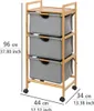 WENKO Etagenwagen Bahari grau 44,0 x 34,0 x 96,0 cm Produktbild-Vorschau 3