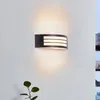 Lindby Außenwandlampe Vimal, E27, 32 cm, schwarz, Aluminium Produktbild-Vorschau 3