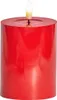 Sirius LED Stumpenkerze Sille Lack 10 cm Rot Produktbild-Vorschau 2