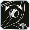 An illustration showing how to adjust the angle of a heating device. Voir les images du produit
