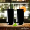 PLATINUX Schwarze Elegante Trinkgläser aus Glas 360ml (max. Produktbild-Vorschau 2