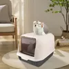 XXL Katzentoilette,Katzenklo mit Deckel,Geruchlose Produktbild-Vorschau 2