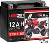 Langzeit Gel Motorradbatterie YTX12-BS 12Ah 12V Produktbild-Vorschau 1