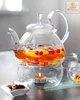 Chauffe-théière en verre Wilmax pour théières, transparent Voir les images du produit 1