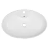 A top-down view of a white ceramic sink. Podgląd zdjęcia produktu