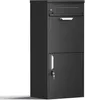 Skrzynka na listy XPOtool czarna 500 x 370 x 1120 mm, Podgląd zdjęcia produktu 11