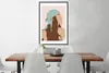 MuchoWow® Gerahmtes Poster Sommer - Frau - Kopftuch 60x90 Produktbild-Vorschau 3