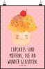 Mr. & Mrs. Panda Bild Cupcake DIN A2 - Rot Pastell - Produktbild-Vorschau 1