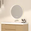 EMKE Specchio da bagno a LED rotondo da 60 cm senza nebbia Anteprima dell’immagine prodotto 3