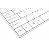 A close-up view of a white QWERTY keyboard. Náhľad obrázku produktu