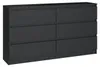 Topeshop M6 140 CZAR 2X3, Schwarz, 6 Schublade(n), Produktbild-Vorschau 5