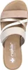 Rieker Damen Pantolette beige-metallic-rose, Damen:36 EU Podgląd zdjęcia produktu 54