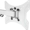 A white TV wall mount bracket with a swivel arm, shown against a white background. Produktbild-Vorschau