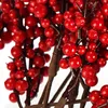 com-four® 25x Streudeko, dekorative Zweige mit Beeren, Produktbild-Vorschau 4