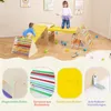 Children playing on a multi-part indoor climbing structure. Produktbild-Vorschau