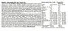 A product information label with nutritional values and ingredients. Produktbild-Vorschau