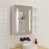 LED Spiegelschrank mit Seiteschrank 80x70 cm mit Produktbild-Vorschau 1