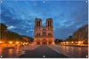 Gartenposter - 120x80 cm - Notre Dame stürmisch  - Modernes Produktbild-Vorschau 2