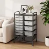 CHARIOT ROULETTES COSTWAY avec 15 tiroirs empilables, Voir les images du produit 2