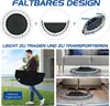 Ø101 cm klappbares Mini-Trampolin Fitness-Trampolin mit Produktbild-Vorschau 3