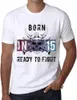 Herren Grafik T-Shirt Geboren in 15 bereit zu kämpfen – Produktbild-Vorschau 1