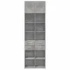 vidaXL Hochschrank Betongrau 70x42,5x225 cm Holzwerkstoff Produktbild-Vorschau 4