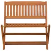 Möbel Kinderbank Braun 61 x 38 x 57 cm Massives Eukalyptus Produktbild-Vorschau 3