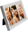 A white multi-photo frame displaying three happy photos of a mother and her children. Náhled obrázku produktu