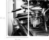 Close-up of an espresso machine brewing coffee into a glass cup. Podgląd zdjęcia produktu