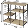 A diagram showing the dimensions of a kitchen shelf unit. Produktbild-Vorschau