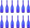 BELLEROFONTE Modrá skleněná láhev na vodu 750 ml s tlakovým Náhled obrázku produktu 1