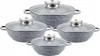 Topf-Set 8tlg. Schöne niedriger Töpfe mit Steinbeschichtung Produktbild-Vorschau 1