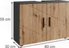 Waschtischunterschrank Vicco Irma Anthrazit/Artisan 80 x 59 Produktbild-Vorschau 2