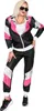Set Schwarzer 80er Jahre Lederlook Trainingsanzug - Gr. S Produktbild-Vorschau 4