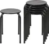 Harbour Housewares Stapelhocker aus Metall – Mattschwarz – Produktbild-Vorschau 1