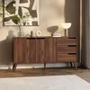 Kommode NOREL 2D3S - Modernes Sideboard in Warmia Walnuss Produktbild-Vorschau 1