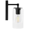 tooLight Wandlampe App1222-1W Schwarz Metall Glas E27 Produktbild-Vorschau 3