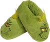 A pair of green Grinch-themed slippers. Produktbild-Vorschau