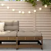 vidaXL Gartenhocker mit Kissen Honigbraun Massivholz Kiefer Produktbild-Vorschau 2