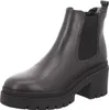 A black leather Chelsea boot with a chunky heel and sole, shown from the side against a white background. Produktbild-Vorschau