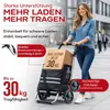 Faltbarer Aluminium Einkaufstrolley 57L (48L + 9L Kühlfach) Produktbild-Vorschau 3