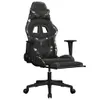 vidaXL Gamingstuhl mit Massage Fußstütze Schwarz Tarnfarben Produktbild-Vorschau 11