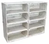 Obstkiste Johanna neu - Shabby weiß  4er Set Längs Produktbild-Vorschau 3