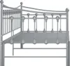 vidaXL Rozkladacia pohovka Grey Metal 90x200 cm Náhľad obrázku produktu 6