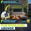 tillvex Klemmmarkise 250 cm Armeegrün mit Solar LED mit Produktbild-Vorschau 8
